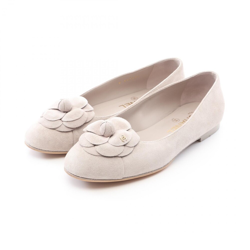 Chanel Camelia Flat Pumps Shoes # 36 #333457C10B